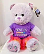 BAB Build a Bear Clara Purple Sparkles Nutcracker Plush Toy Teddy Animal NWT