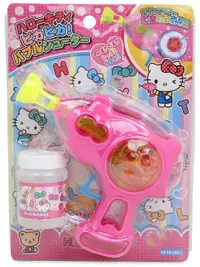 在飛比找樂天市場購物網優惠-Hello Kitty 泡泡槍玩具，手壓式泡泡槍/吹泡泡玩具