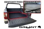 Grunt 4x4 Heavy Duty Moulded Rubber Ute Cargo Mat Next Gen Ford Ranger XL, XLS, XLT, Sport, Wildtrak