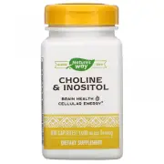Nature's Way, Choline And Inositol, 1,000 Mg, 100 Capsules