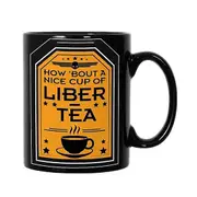 Ceramic Mug for Helldivers 2 Dishwasher Cup Safe 11oz Liber-Tea Microwave Tea Coffee Beverages A