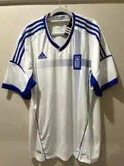 GREECE Football Jersey Mens ADIDAS 2012 Soccer Hellas White 2XL