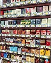 Cigarette Exhibitor - Cigarette Showcase, Acrylic Cigarette Exhibitor, Portable Exhibition Shelf with Transparent Pushers, Trapezoidal Shelf for Cigarettes (90x13x61.5cm