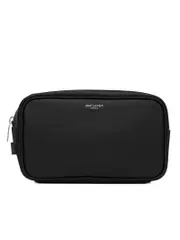 Saint Laurent Small Grooming Case in Grain de Poudre Embossed Leather