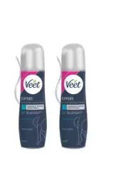 2 x Veet Silk & Fresh Spray On Hair Removal Cream For Sensitive Skin 150g = 300g