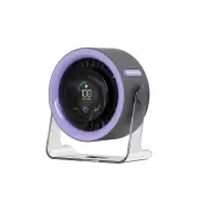 Portable Turbo Fan with Digital Display 100-Speed Mini Air Circulator for Wall Mount & Desktop Use, Quiet and Powerful