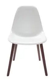 SK Designer Living Replica Eames DSW Inspired Chair - Plastic & Walnut