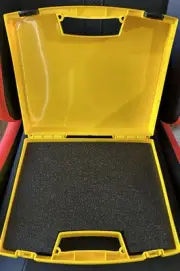 Yellow Safety Hard Plastic Plasticase 645 Multi Kit Case New With Foam Insert