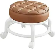 MYCENSE Swivel Stool with Low Roller Design for Salons and Home Use, Coffee, as described
