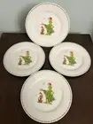 DR. SUESS GRINCH WHO STOLE CHRISTMAS AN MAX TREE 11" DINNER PLATES 4 Pc SET NEW