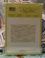 Stampin'Up WOODGRAIN Textured Impressions Embossing Follder Big Shot NIP retired