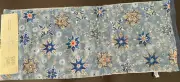 NWT Blue Beaded Bejeweled 14x72 Snowflake Table Runner Artisan De Luxe Holidays