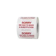 Sorry, We Had to Make a Substitution Dietary Medical Healthcare Labels