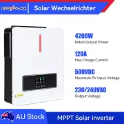 4200W 24V Hybrid Solar Inverter Charger MPPT Pure Sine Wave Controller AU Stock