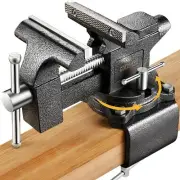 Updated 2-In-1 Bench Vise or Table Vise 4.5 Inch Clamp Vice for Workbench Con...