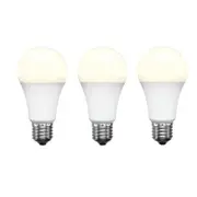 Brilliant Smart WiFi LED White 3pcs Pack, E27, 800 Lumens, Smart Light Bulb 9W, Dimmable, Bio-Rhythm Lighting Via BrilliantSmart App Remote Control Enabled 220 degrees Beam Angle [BULBRS21956B]
