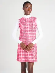 Plaid Tweed Dress