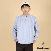 在飛比找momo購物網優惠-【Hush Puppies】男裝 襯衫 休閒直條紋漁夫帽狗亨