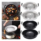 Bbq Grill Pan with Nonstick Coating, Griddle Plate for Gas Stove, Indoor or