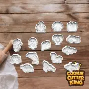 Underwater - Cookie Cutter Set with Embosser Stamps - Sea Life - Ocean Creatures