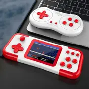 Handheld Games, Retro Games Console Built in 666 Classic Electronic Video Games Player with TV Output, Christmas Birthday Gift for Kids,Red and White