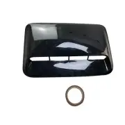 ABS Universal Car Decorative Air Flow Intake Hood Scoop Vent Bonnet Cover Black