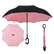 Upside Down Reverse Umbrella C-Handle - 11-Pink