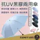 【FANCY LIFE】黑膠兩用傘(全自動晴雨傘 黑膠雨傘 陽傘 口袋傘 輕巧傘 三折防曬傘 抗UV 傘 三折傘)