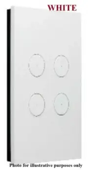 Clipsal C-BUS SATURN ZEN A-SERIES SWITCH 4-Button Flush Mounted, White*AUS Brand