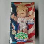 Cabbage Patch Kids Doll Olympi In Box Delbert Sawyer Basketball 1996 Vintage