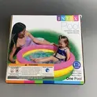 Intex 58924EP 34in x 10in Sunset Glow Soft Inflatable Baby Swimming Pool, New