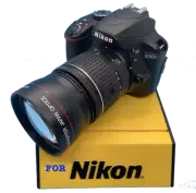 PRO DEDICATED HD AF 2X ZOOM LENS FOR NIKON D3500 WITH 18-55MM LENS 55MM