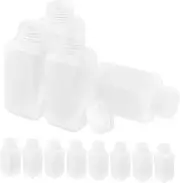 ERINGOGO 12Pcs Bottles Empty Sample Containers with Cap for Chemicals Laboratories and Industrial Use Portable and Refillable Liquid Storage