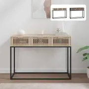 Console Table Side Hall Table Living Room Engineered Wood and Iron vidaXL
