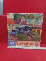 Springbok Colorful Courtyard 1000 PC Jigsaw Puzzle 2012 Factory sealed 24"×30"