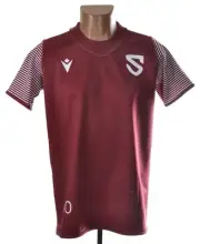 SERVETTE SWITZERLAND RUGBY UNION SHIRT PLAYER ISSUE REVERSIBLE #40 MACRON L