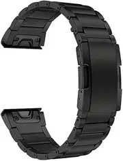 TRUMiRR Titanium Bracelet Compatible with Fenix 8 51 mm/Enduro 3/Instinct 2X/Fenix 7X Pro/Sapphire Solar, 26 mm Quick Release Easy Fit Bracelet Titanium for Garmin Fenix 6X PRO/Descent Mk1 Mk2 Mk2i