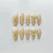 Press Nail Strap Pendant Nail diamond Reusable Fake Nails