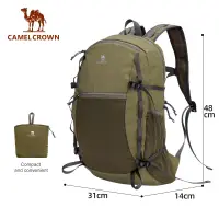 在飛比找蝦皮商城優惠-CAMEL CROWN駱駝 折疊背包 25L 超輕戶外背包壓