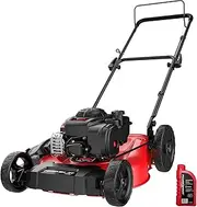 [PowerSmart] 21" 2-in-1 Push Lawn Mower, 125cc Engine, Adjustable Cutting Height, Lightweight, Easy Assembly, Corded Push Lawn Mowers for Garden Yard