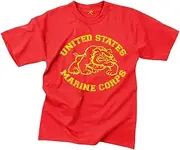 [ROTHCO] T-Shirt/Us Marine Corps Bulldog - Red