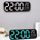 Digital Wall Clock Alarm Clock 24-Hour Indicator Bright LED Screen Kitchen Timer