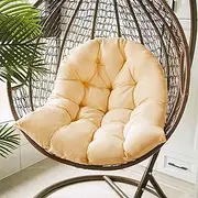 Egg Chair Cushion, 80x100cm Soft Hammock Swing Chair Cushion Replacement, Hanging Egg Chair Back Cushions Pads for Indoor Outdoor Chair(Khaki)