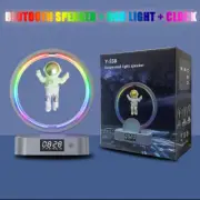 LED Night Light Wireless Charger Bedside Lamp Bluetooth Speaker FM Radio Clock