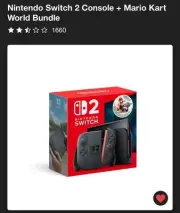NINTENDO SWITCH 2 MARIO KART WORLD BUNDLE CONFIRMED PRESALE✅ *SHIPS JUNE 6TH US*