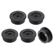 5 Pcs Cable Cord Grommet, 1 3/16" Inch Desk Grommet Flexible Rubber Grommets