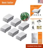 Premium 6 Pack Mylar Film - 82x47” Sheets for Indoor Gardens & Emergency Use