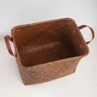 Brown Storage Basket Portable Home Storage New Dirty Clothes Basket Laundry
