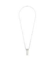 Rick Owens Open-Trunk Pendant Necklace One size White