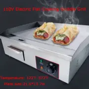 Stainless Steel Mini Griddle Stove 110V 3KW Electric Flat Cooking Griddle Grill